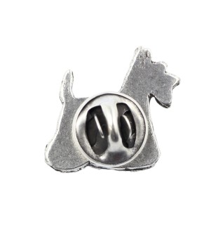 Terier szkocki pin posrebrzony Art-Dog